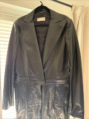 The Kemist Black Leather Jumpsuit